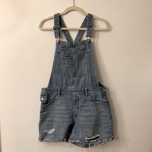 H&M Denim Overall Shorts